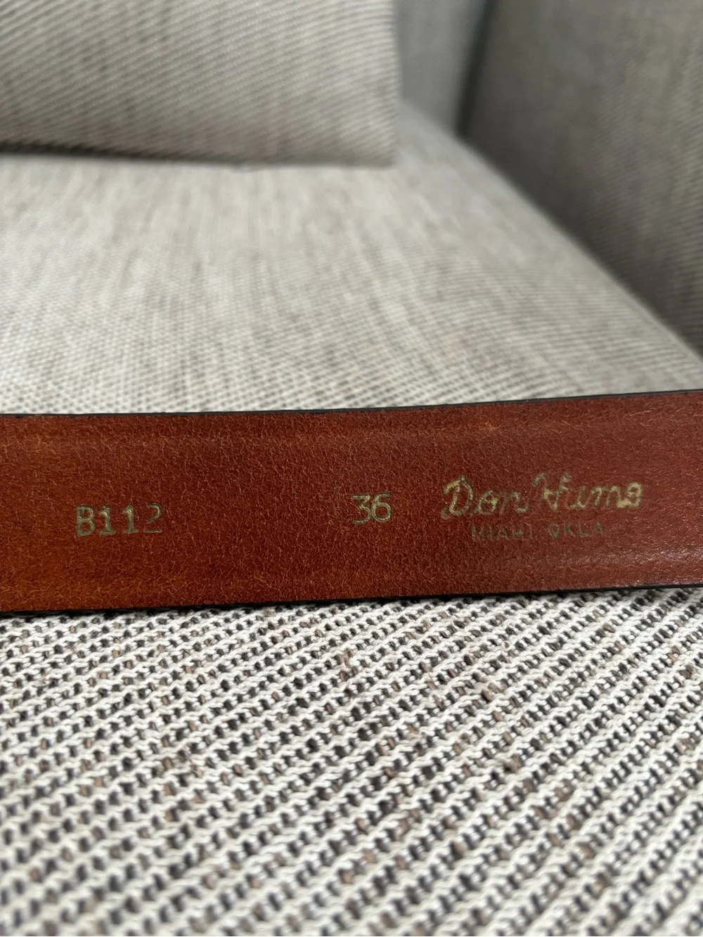 Don Hume Leathergoods B112 RANGER BELT 1 3/4